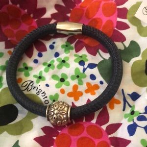 Brighton Woodstock bracelet with bead charm.